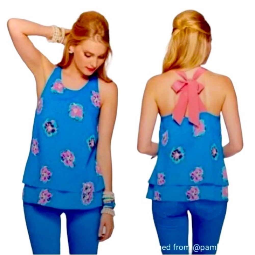 Lilly Pulitzer Maris Tiered Halter Blouse